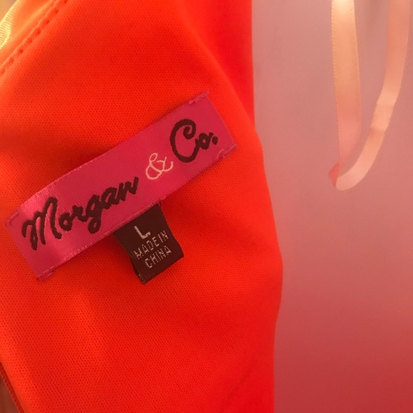 Orange cross back dress - Picture 6 of 7